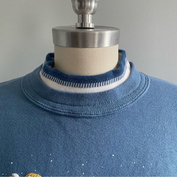 Vintage Morning Sun Winter Birds Having Fun Sweatshirt- Size Medium - Picture 7 of 11